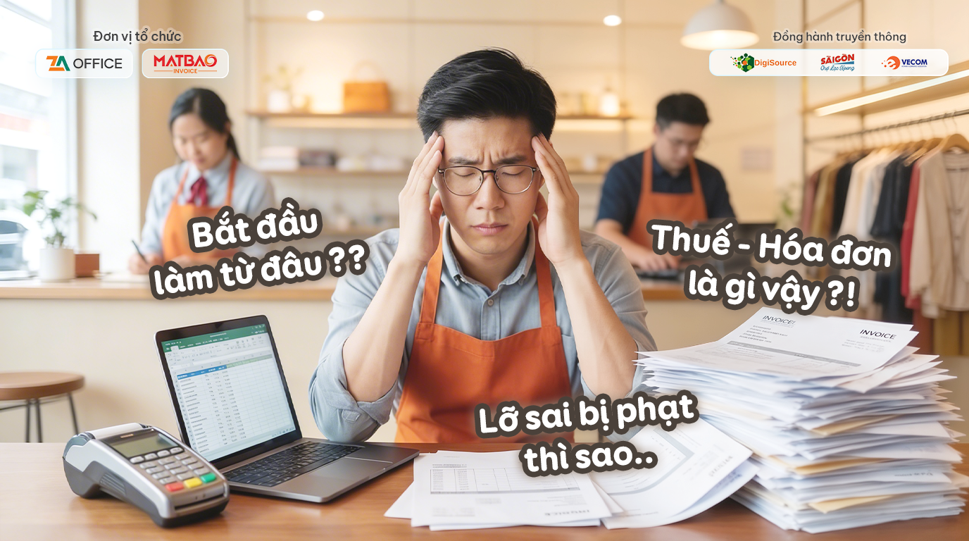 Hầu hết chủ hộ kinh doanh đều đang gặp vấn đề: thuế, hóa đơn, bắt đầu từ đâu